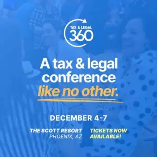 A tax & legal conference like no other. December 4 - 7 - Tickets available now